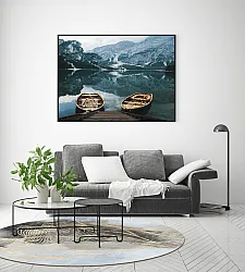 Kerek szőnyeg - Ekual (kék/szürke/arany)