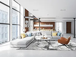 Wilton szőnyeg - Mermer (szürke/fehér)