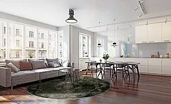 Kerek szőnyeg - Taknis (sötétzöld)