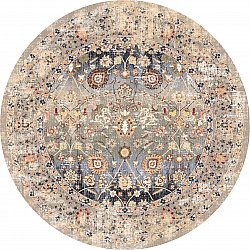 Kerek szőnyeg - Bouhjar (bezs/többszínű)