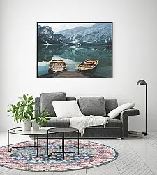 Kerek szőnyeg - Bouhjar (kék/rózsaszín/többszínű)