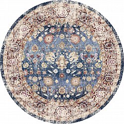 Kerek szőnyeg - Bouhjar (sötétkék/többszínű)