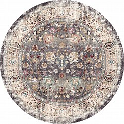 Kerek szőnyeg - Bouhjar (szürke/többszínű)