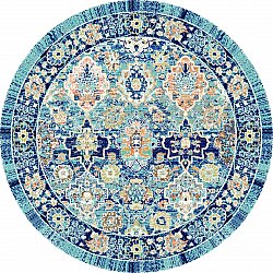 Kerek szőnyeg - Fernana (kék/többszínű)