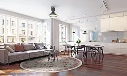 Kerek szőnyeg - Toujane (többszínű)