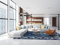 Wilton szőnyeg - Taknis (kék)