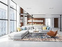 Wilton szőnyeg - Bouhjar (sötétkék/többszínű)