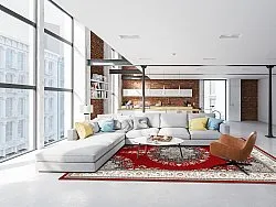 Wilton szőnyeg - Lice (piros/többszínű)