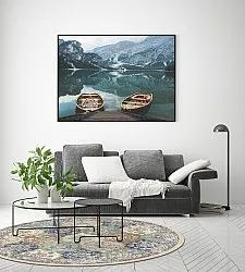 Kerek szőnyeg - Bohemia (kék/többszínű)