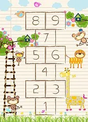 Gyermek szőnyeg - Atlas Teddybear (rosa)