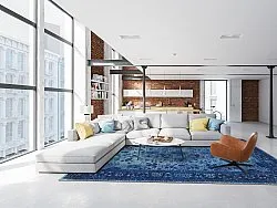 Wilton szőnyeg - Gombalia (kék)