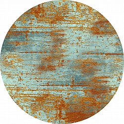 Kerek szőnyeg - Kebira (barna/kék)