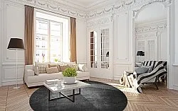 Kerek szőnyeg - Serifos (sötétszürke)