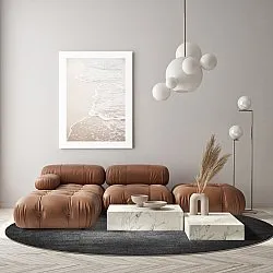 Kerek szőnyeg - Serifos (sötétszürke)