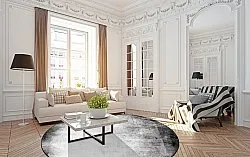 Kerek szőnyeg - Rosia (szürke)