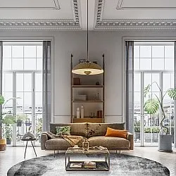 Kerek szőnyeg - Esperia (szürke)