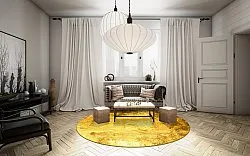 Kerek szőnyeg - Salitto (arany)