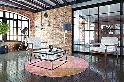 Kerek szőnyeg - Cicoria (rózsaszín/lila)