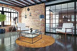 Kerek szőnyeg - Valbona (rozsdabarna)