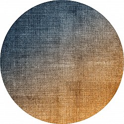 Kerek szőnyeg - Librilla (barna/kék)