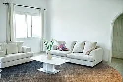 Kerek szőnyeg - Librilla (barna/kék)