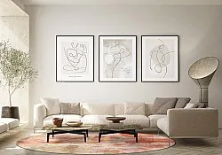 Kerek szőnyeg - Periana (rózsaszín/többszínű)