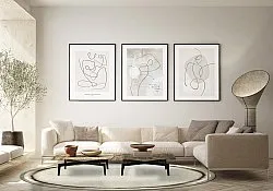 Kerek szőnyeg - Arriate (bezs/szürke)