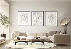 Kerek szőnyeg - Osuna (szürke/bezs)