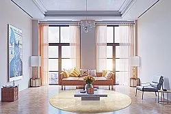 Kerek szőnyeg - Vezzani (bezs)