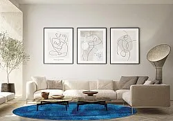 Kerek szőnyeg - Campile (kék)