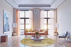 Kerek szőnyeg - Lumio (bezs)