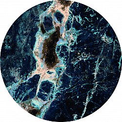 Kerek szőnyeg - Narbolia (kék/többszínű)