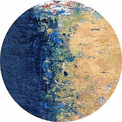 Kerek szőnyeg - Sindia (bezs/kék)