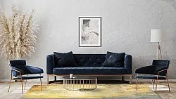 Wilton szőnyeg - Palau (arany/bezs/kék)