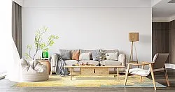 Wilton szőnyeg - Palau (arany/bezs/kék)