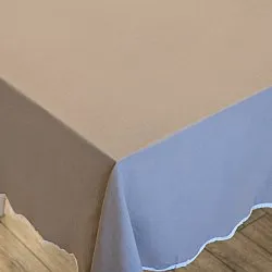 Asztalterítők - Pamut terítő Yrsa (sötét bézs)