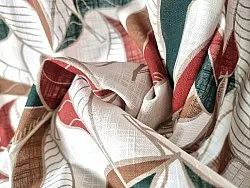 Asztalterítők - Pamut terítő Amalie (bézs/rozsdabarna)