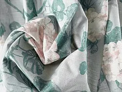 Asztalterítők - Pamut terítő Amara (szürke/rózsaszín)