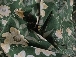 Asztalterítők - Pamut terítő Bodil (zöld)