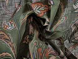 Asztalterítők - Pamut terítő Dagny (zöld)