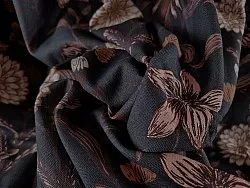 Asztalterítők - Pamut terítő Lotten (sötétszürke)