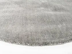 Rund matta - Recycled PET with viscose look (szürke)