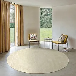 Rund matta - Recycled PET with viscose look (mentazöld)