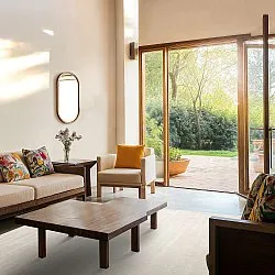 Recycled PET with viscose look (offwhite)