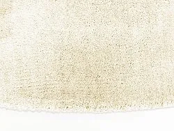 Rund matta - Recycled PET with viscose look (offwhite)