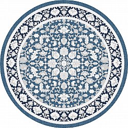 Kerek szőnyeg - Ember (kék)