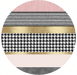 Kerek szőnyeg - Esme (rózsaszín/többszínű)