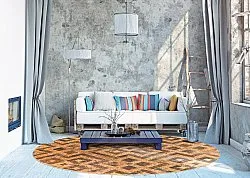 Kerek szőnyeg - Lamego (bezs/barna)