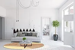 Kerek szőnyeg - Nisa (barna/bezs)