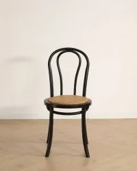 Szék - Bistro (rattan/fekete) - 2 db